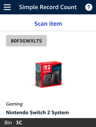 V3 screen with product image as primary identifier